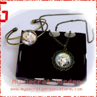 Boku wa Tomodachi ga Sukunai ( Haganai ) はがない Sena Kashiwazaki Anime Cabochon Bronze Necklace and Bracelet Set Boku wa Tomodachi ga Sukunai ( Haganai ) はがない Sena Kashiwazaki Anime Cabochon Bronze Necklace and Bracelet Set